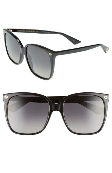 gucci 57 mm square sunglasses|57mm gradient square sunglasses Gucci.